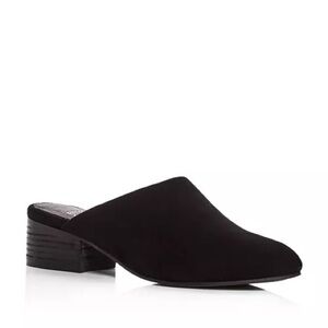 Eileen Fisher Sylvia Suede Block Heel Mules